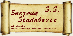 Snežana Sladaković vizit kartica